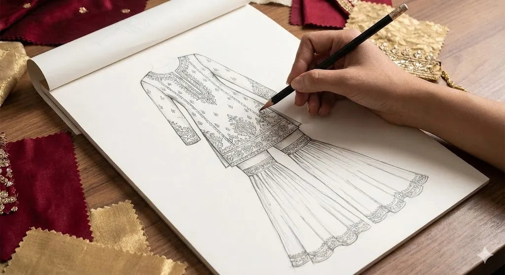 Pakistani Bridal Dress Custom Fitting