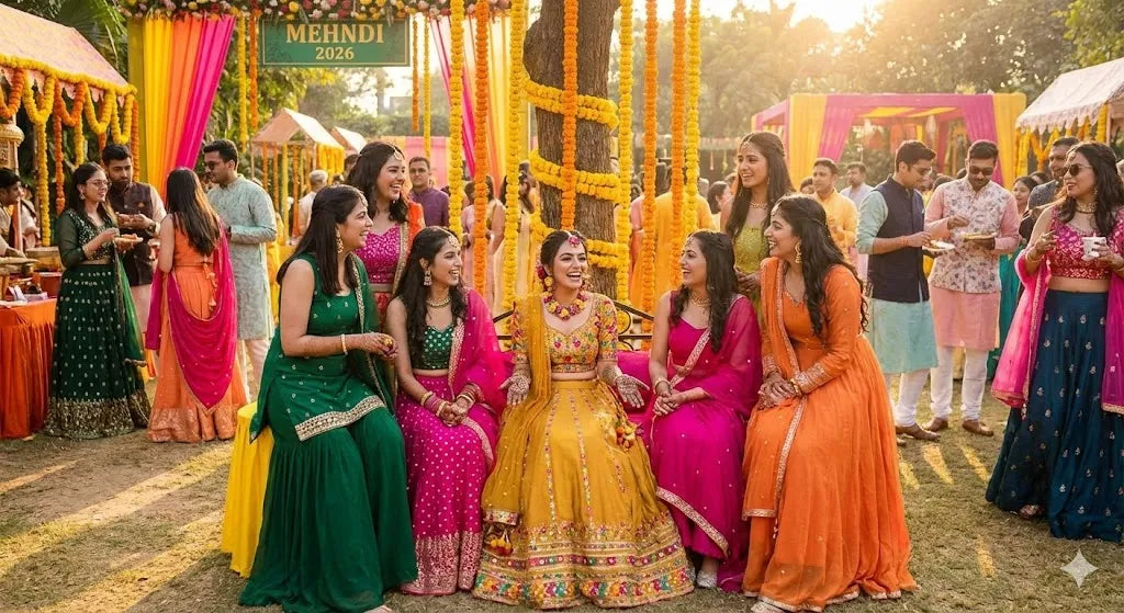 Mehndi Outfit Ideas 2026: Bride, Bridesmaids & Guests Guide
