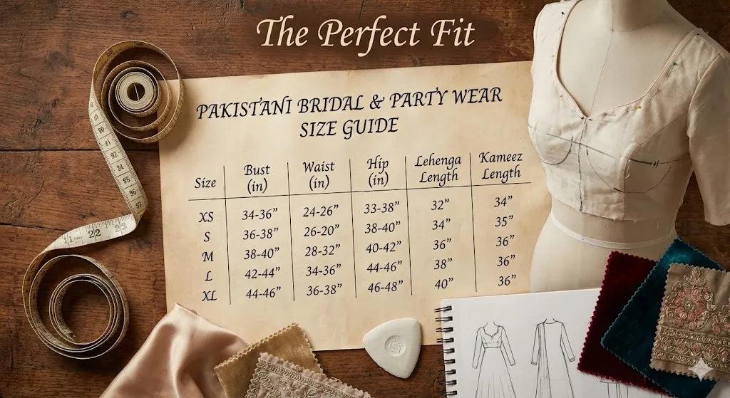 Pakistani Size Chart Guide: UK to Desi Conversion &amp; Fit Solutions