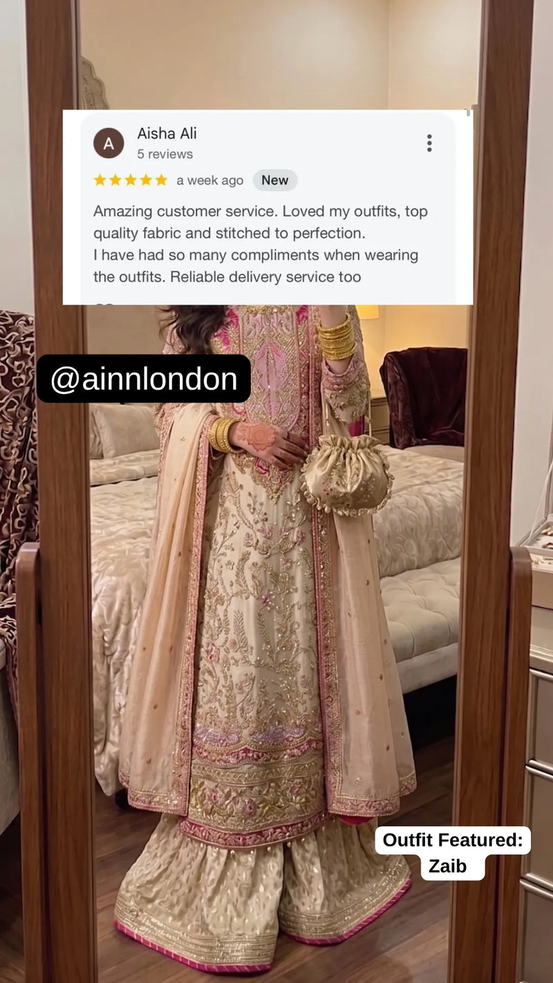 Client wearing our outfit