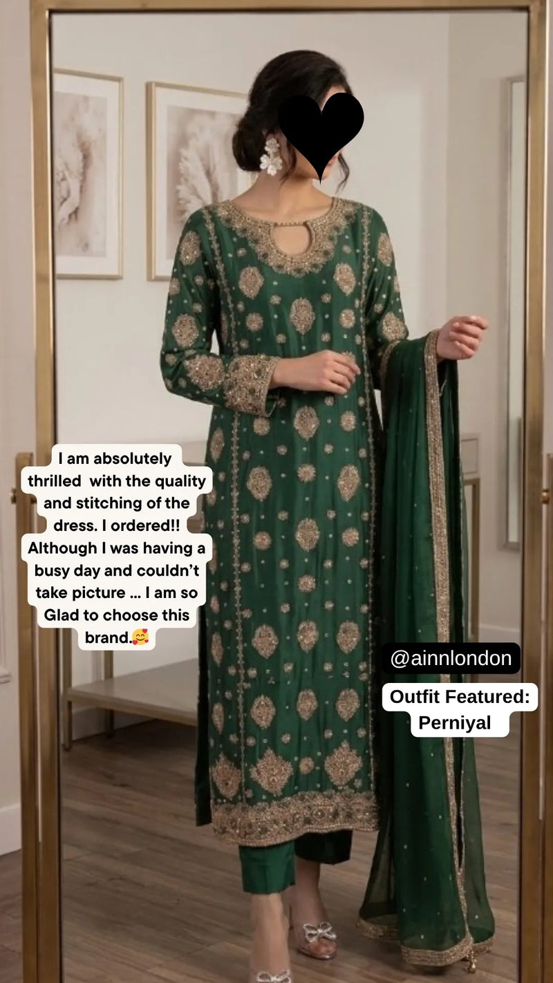Client wearing our outfit