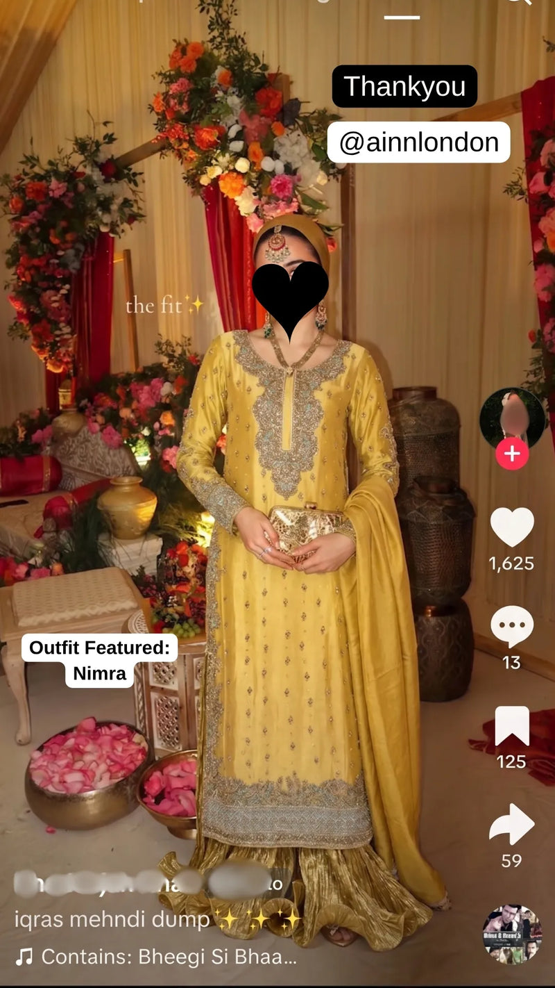 Client wearing our outfit