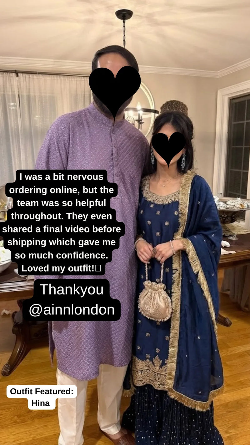 Client wearing our outfit