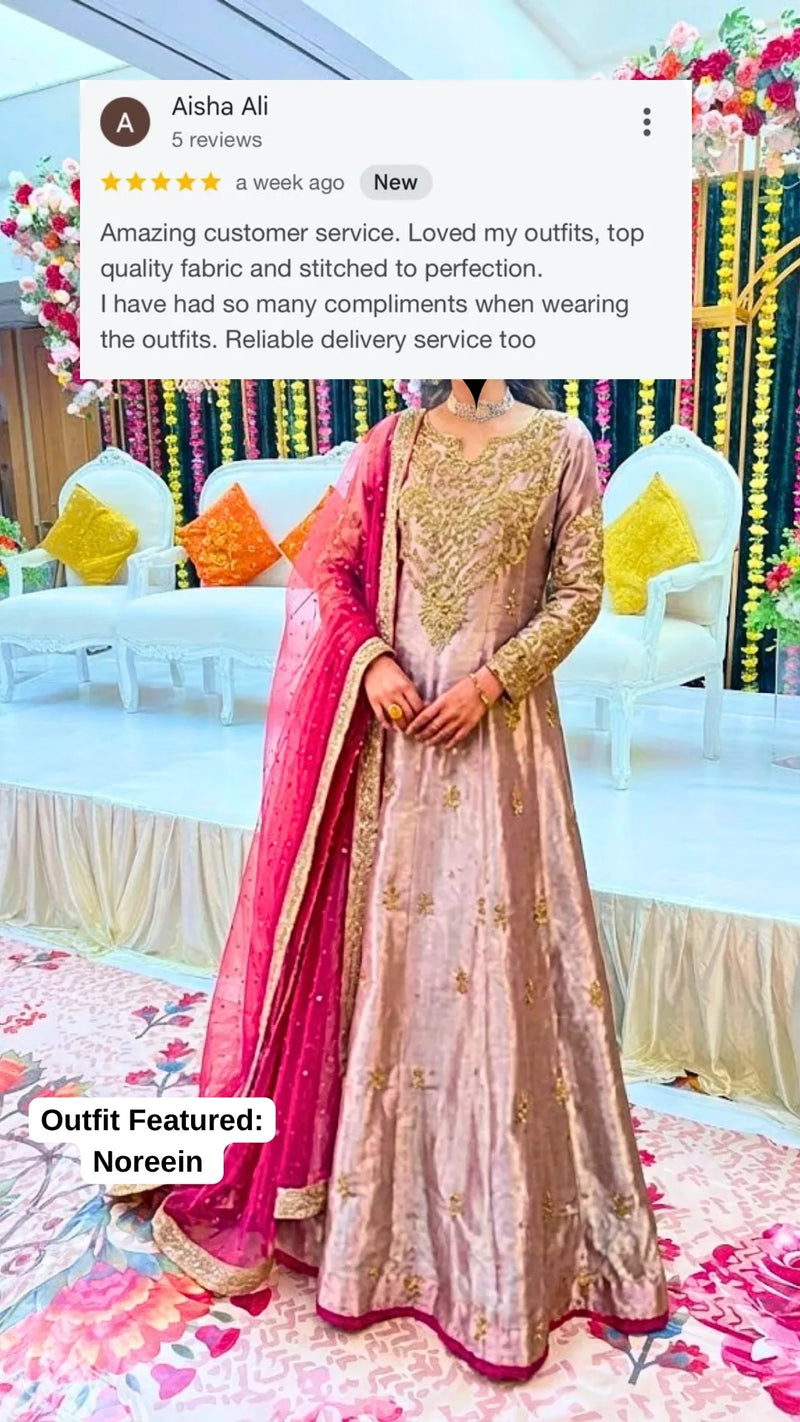 Client wearing our outfit