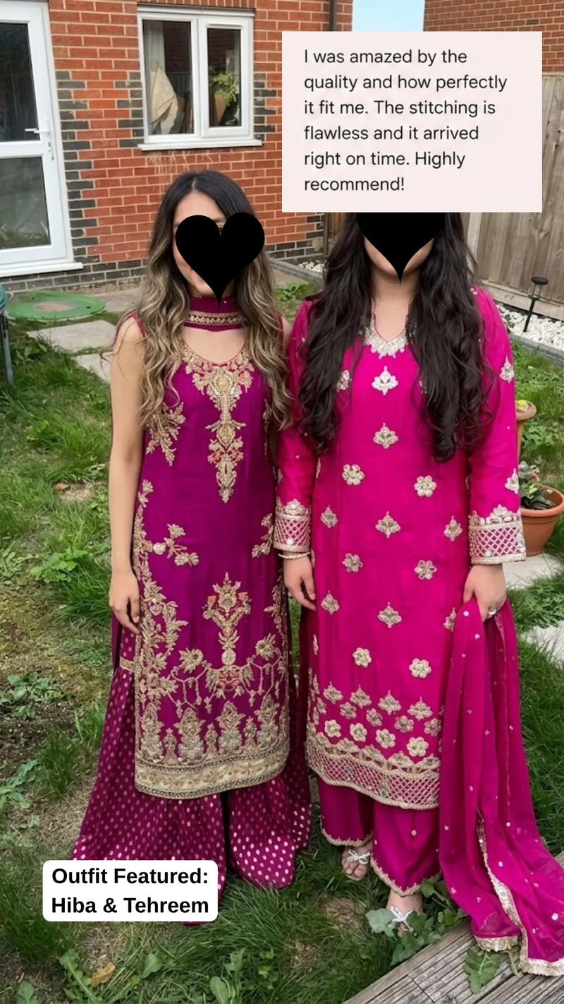 Client wearing our outfit